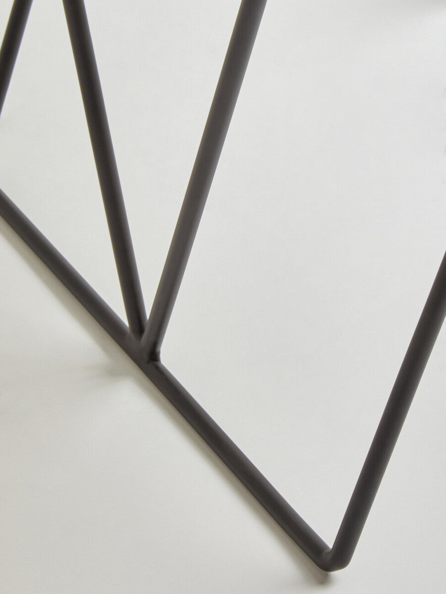 Shalimar Side Table With Matte Black Legs