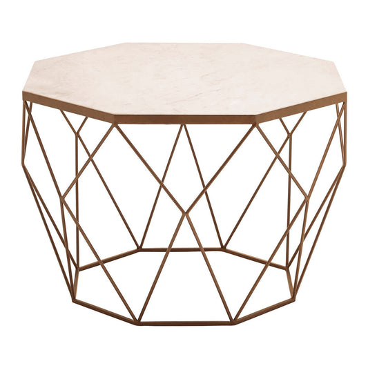 Shalimar Octagon White Marble Coffee Table