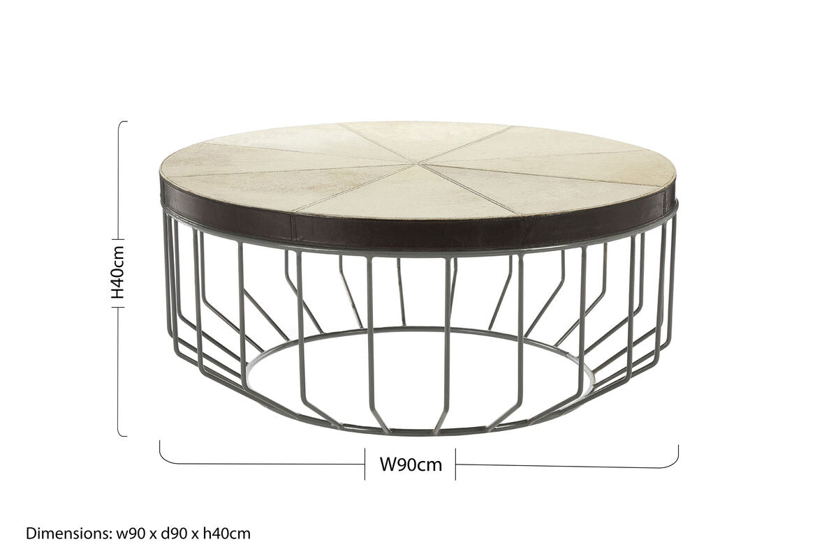Kensington Townhouse Leather Coffee Table