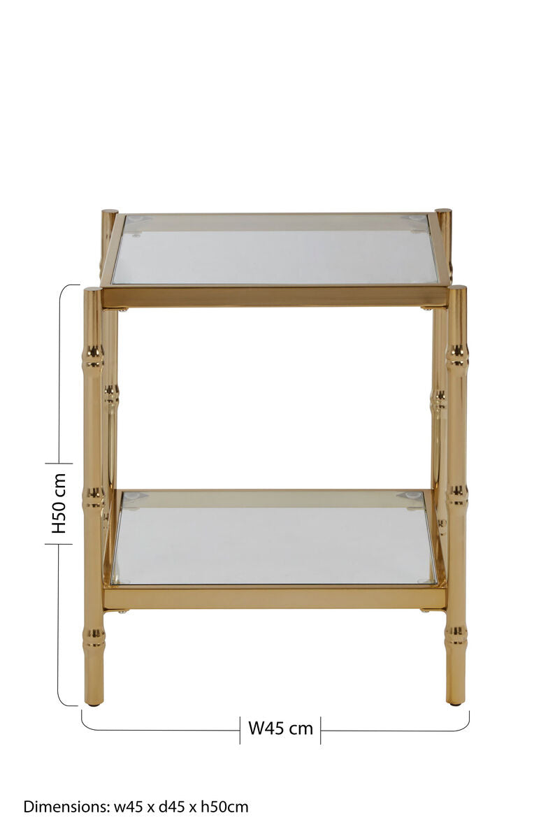 Kensington Townhouse Two Tier Square Side Table