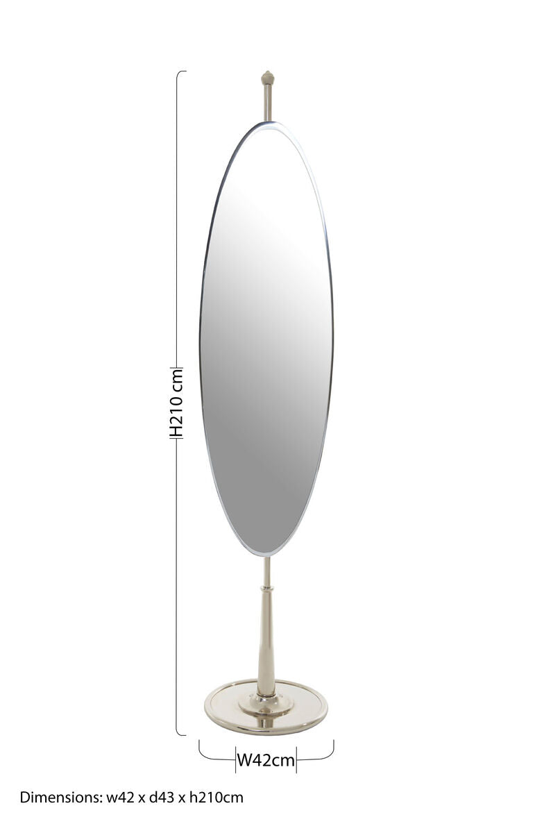 Kensington Townhouse Oval Mirror