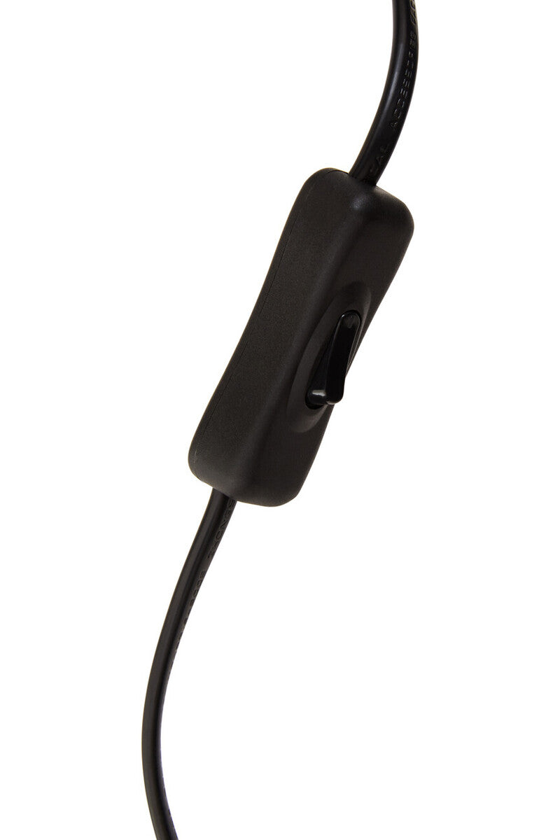 Trieste Matte Black and Glass Table Lamp