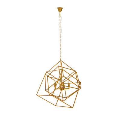 Kamara Brass Finish Four Bulb Pendant Light