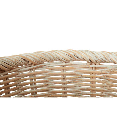 Argento Whitewash Rattan Storage Baskets Set of Three