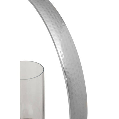 Cirqua Large Silver Finish Candle Holder