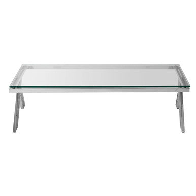 Piermount Clear Glass Coffee Table