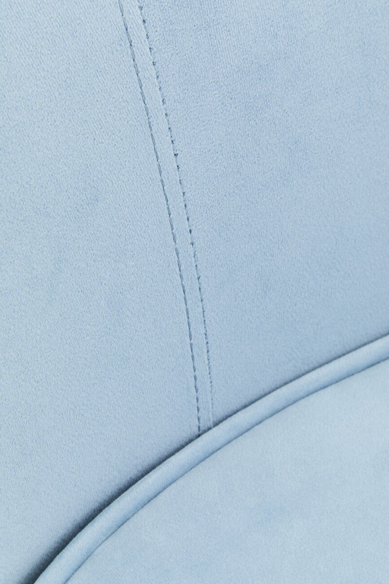 3 Seater Aqua Blue Velvet Sofa, Yasmeen