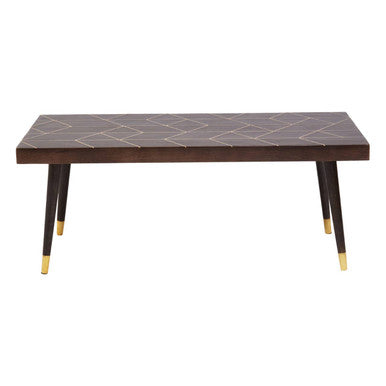 Naro Mango Wood And Gold Finishing Coffee Table