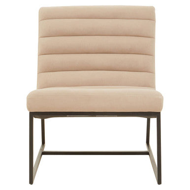Vogue Ivory Velvet Lounge Chair