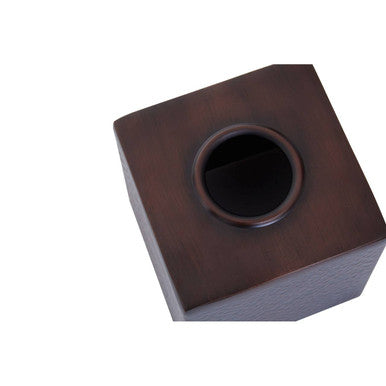 Allegra Bronze Finish Tissue Box