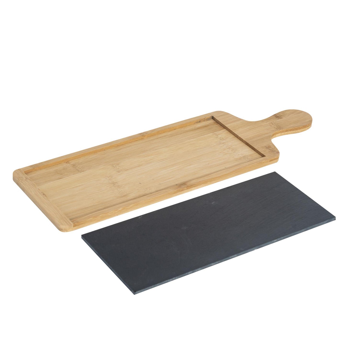 44.5cm x 14.5cm Slate Bamboo Serving Board