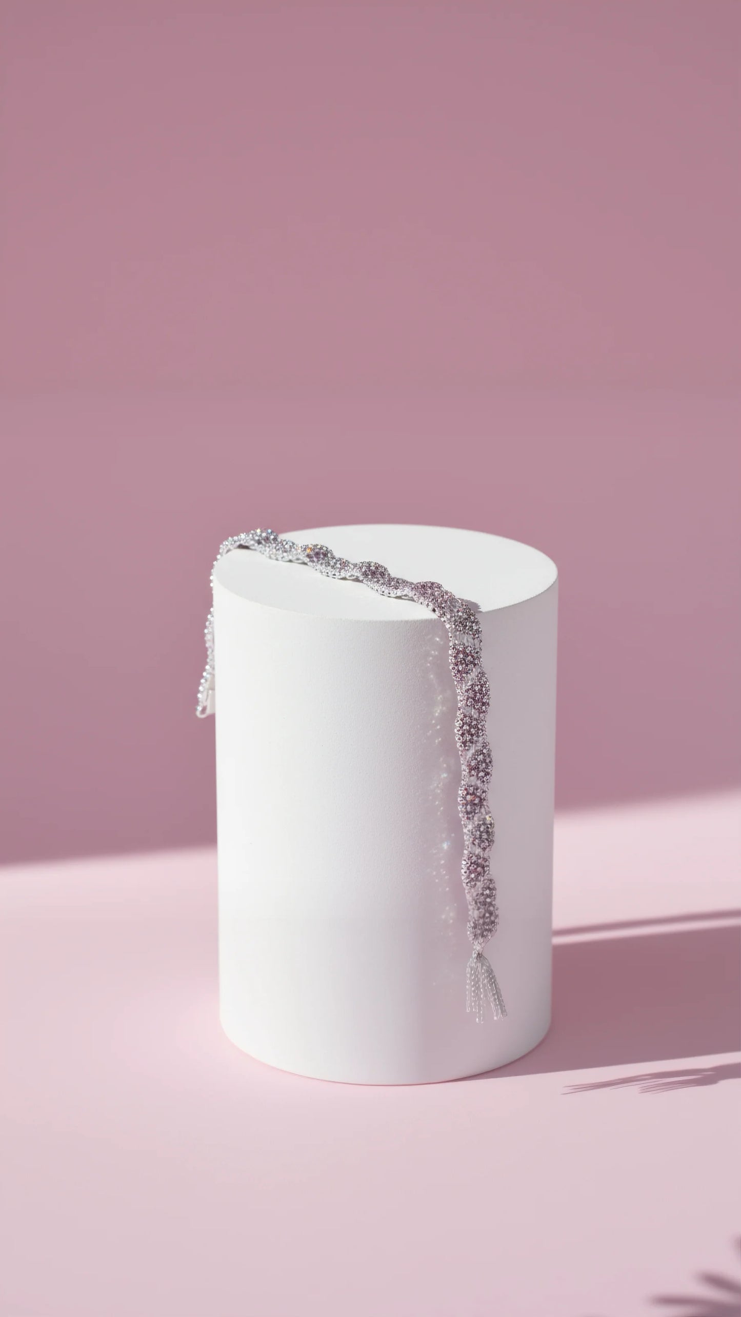 Geometric Crystal Tennis Bracelet
