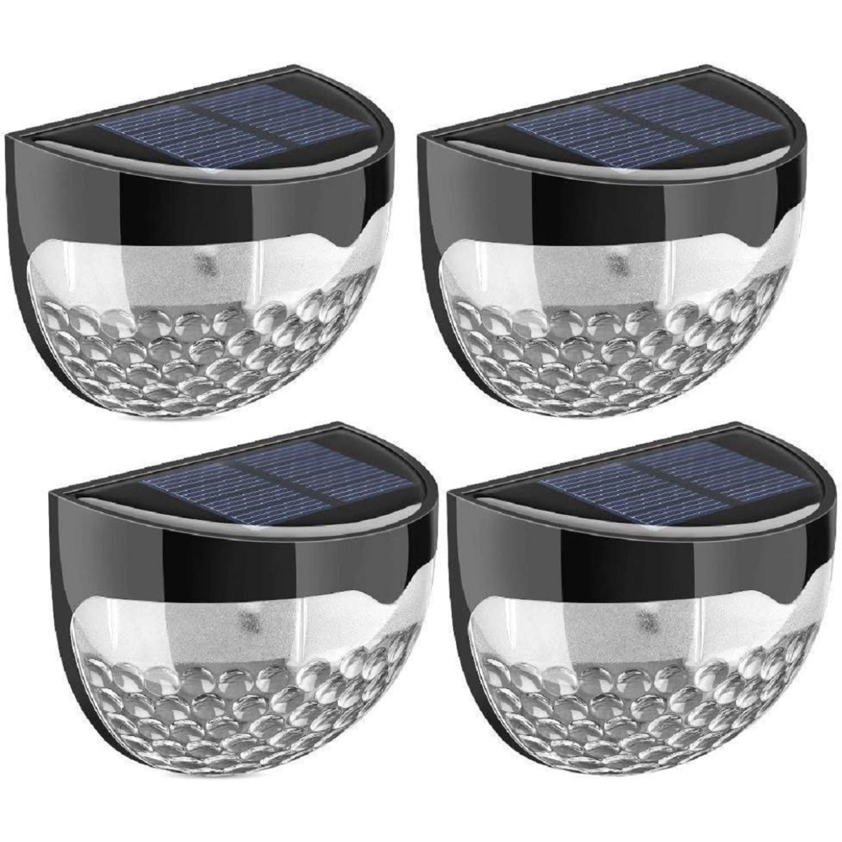 Pack of 4 Outdoor Lights - Waterproof Night Light for Pathway White Light