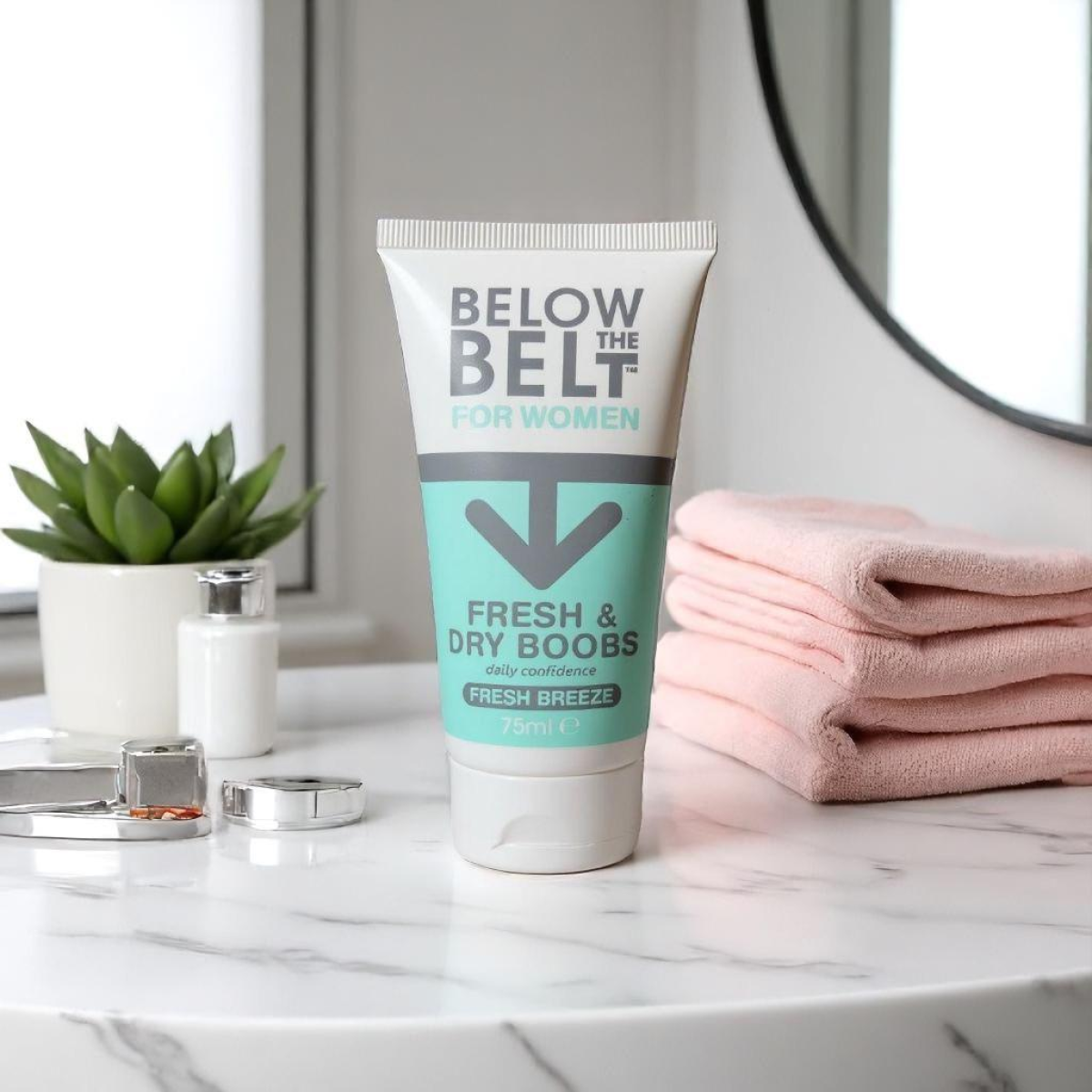 Below The Belt Fresh and Dry Boobs, Fresh Breeze Scent 75ml
