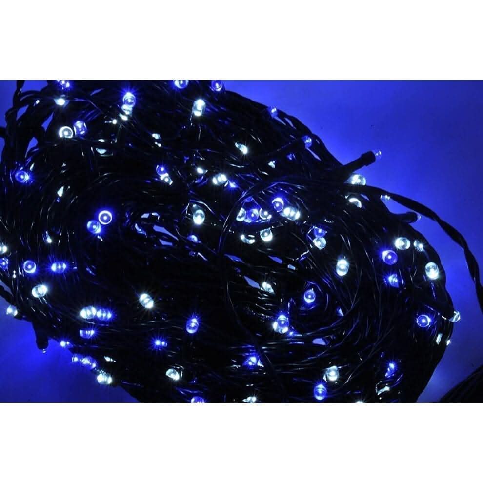 600 LED Blue & White Firefly Fairy Lights