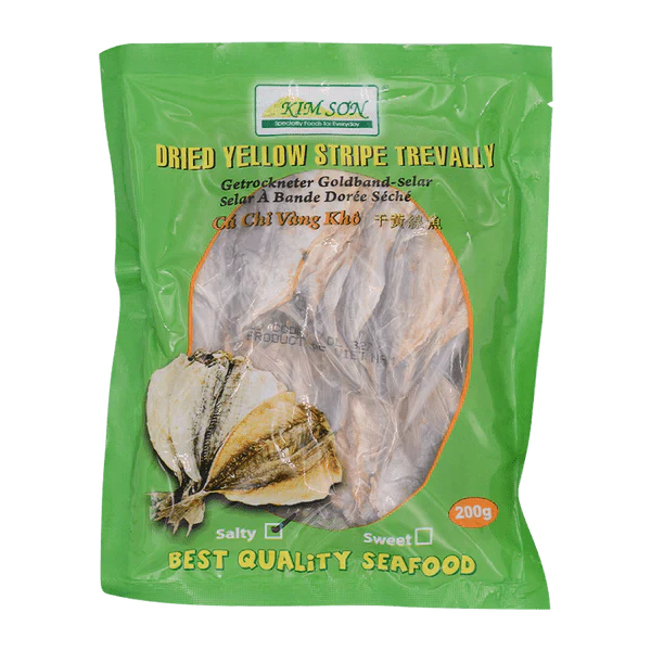KIM SON Dried Salty Yellow Stripe Trevally 200g