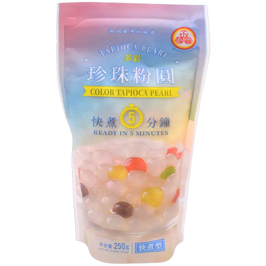 WU FU YUAN Tapioca Pearl (Colour Sugar Flavour) 250g