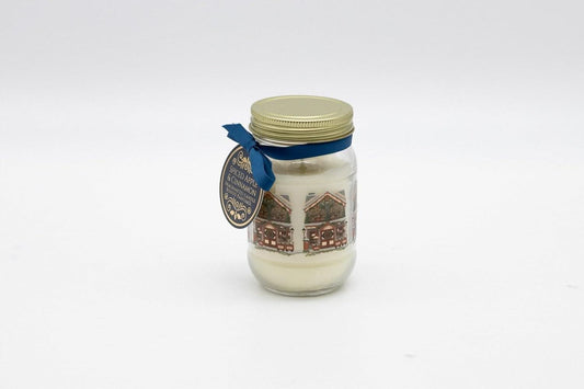 Spiced Apple and Cinnamon Candle in Glass Jar
