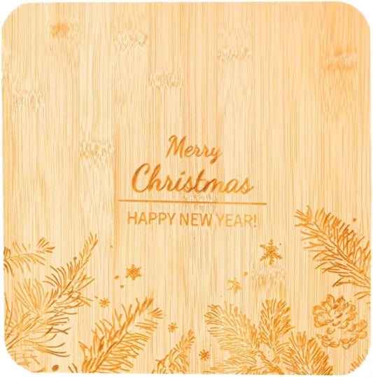 Merry Christmas Bamboo Chopping Board