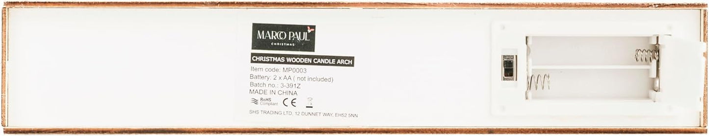 Light Up Wooden Village Christmas Candle Bridge Scene