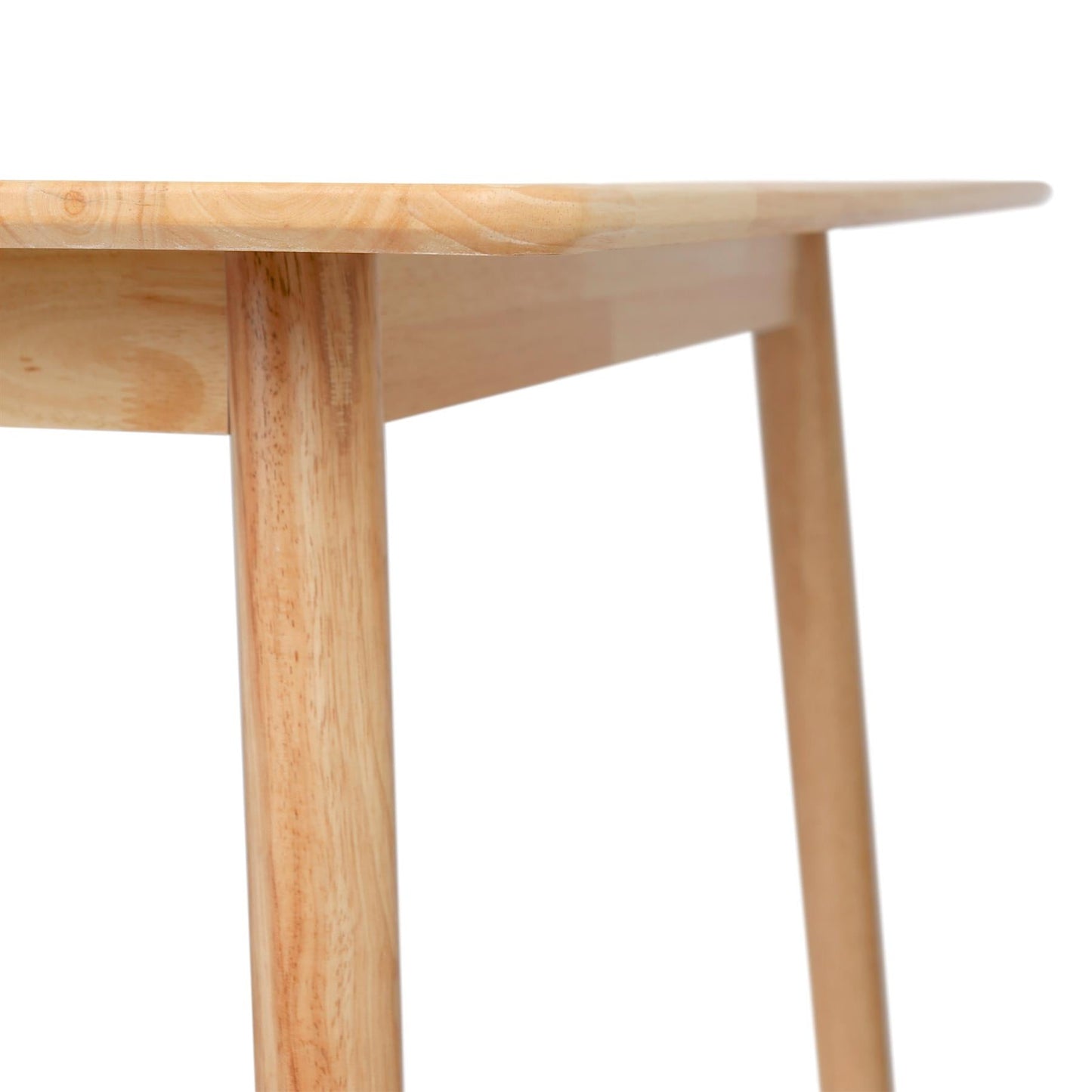 5pc 90cm Square Beige Wooden Table & Beige Wishbone Chair Dining Set