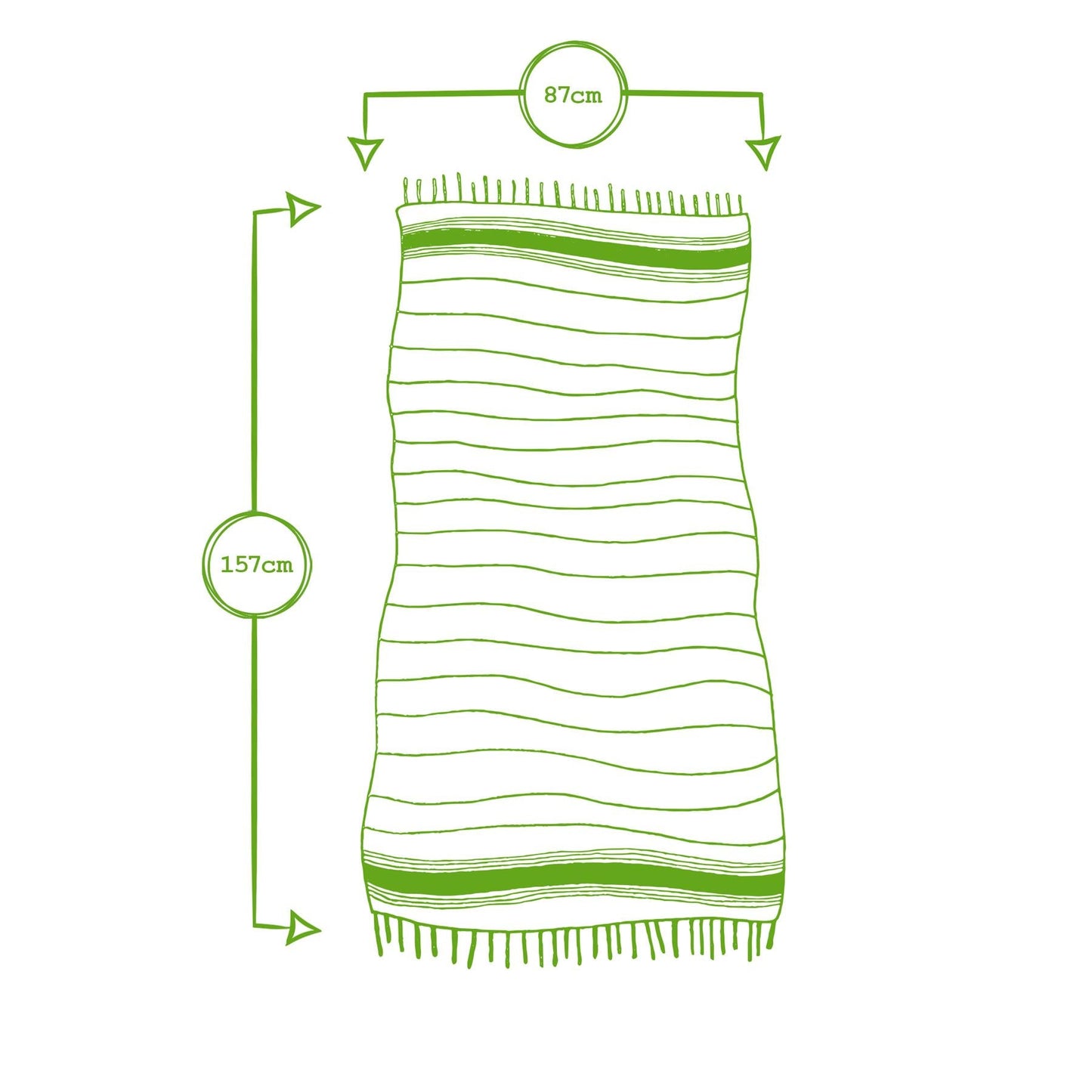 160cm x 90cm Deluxe Turkish Cotton Bath Towel