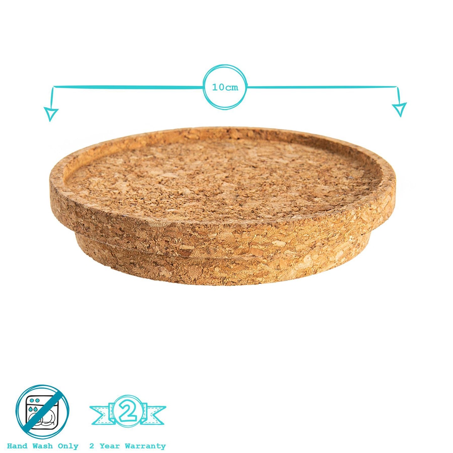 10cm Cork Scandi Storage Jar Lid