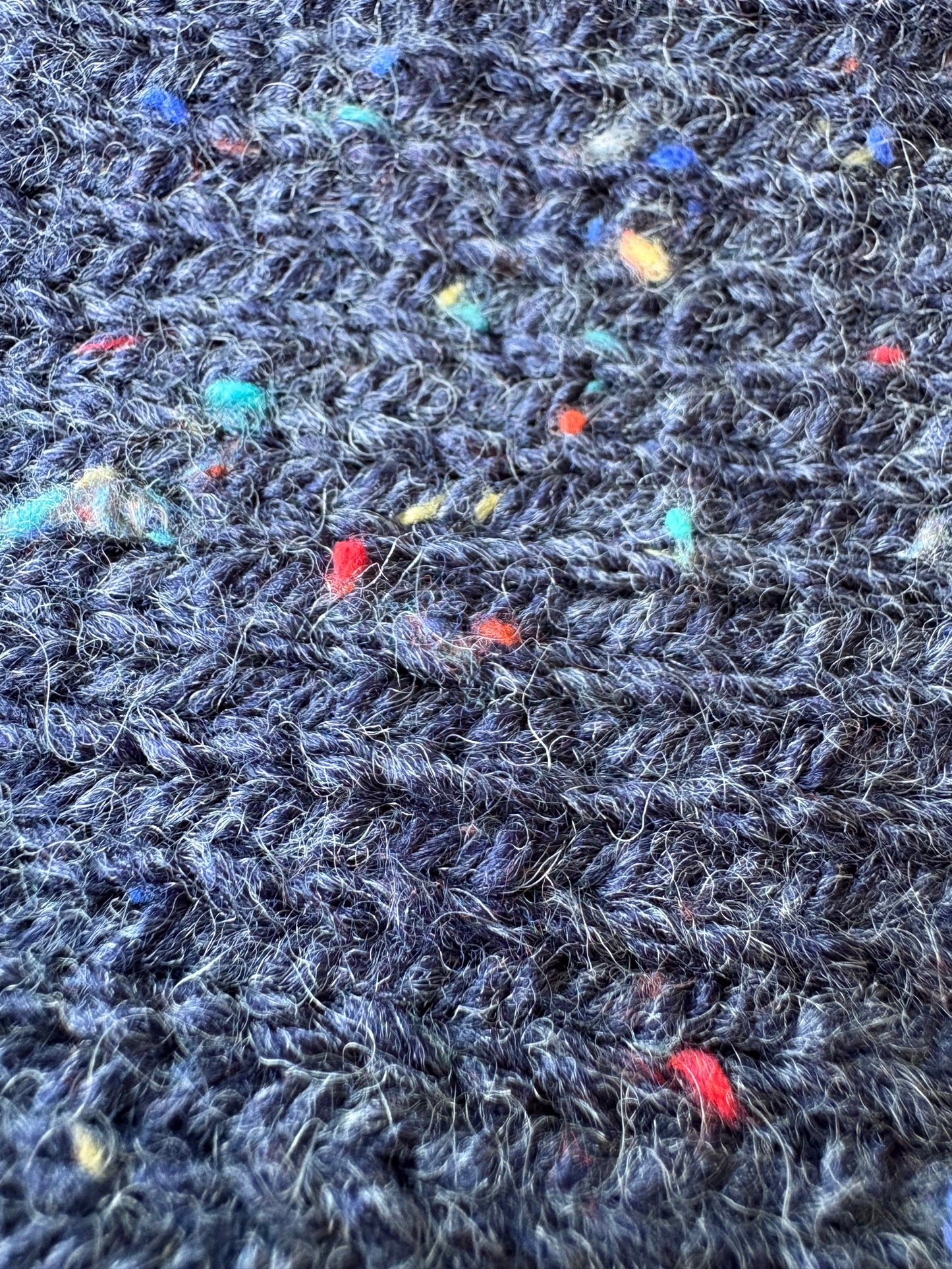 Knitted Jumper - Indigo Fleck