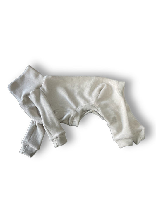 Fleece Lined Sweatshirt Suit - Stone