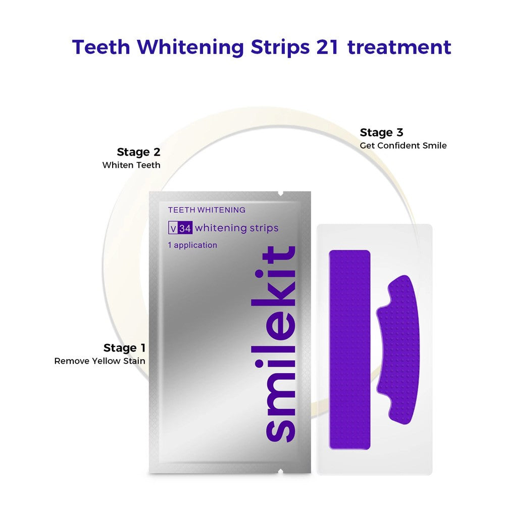 V34 Purple Whitening Strips