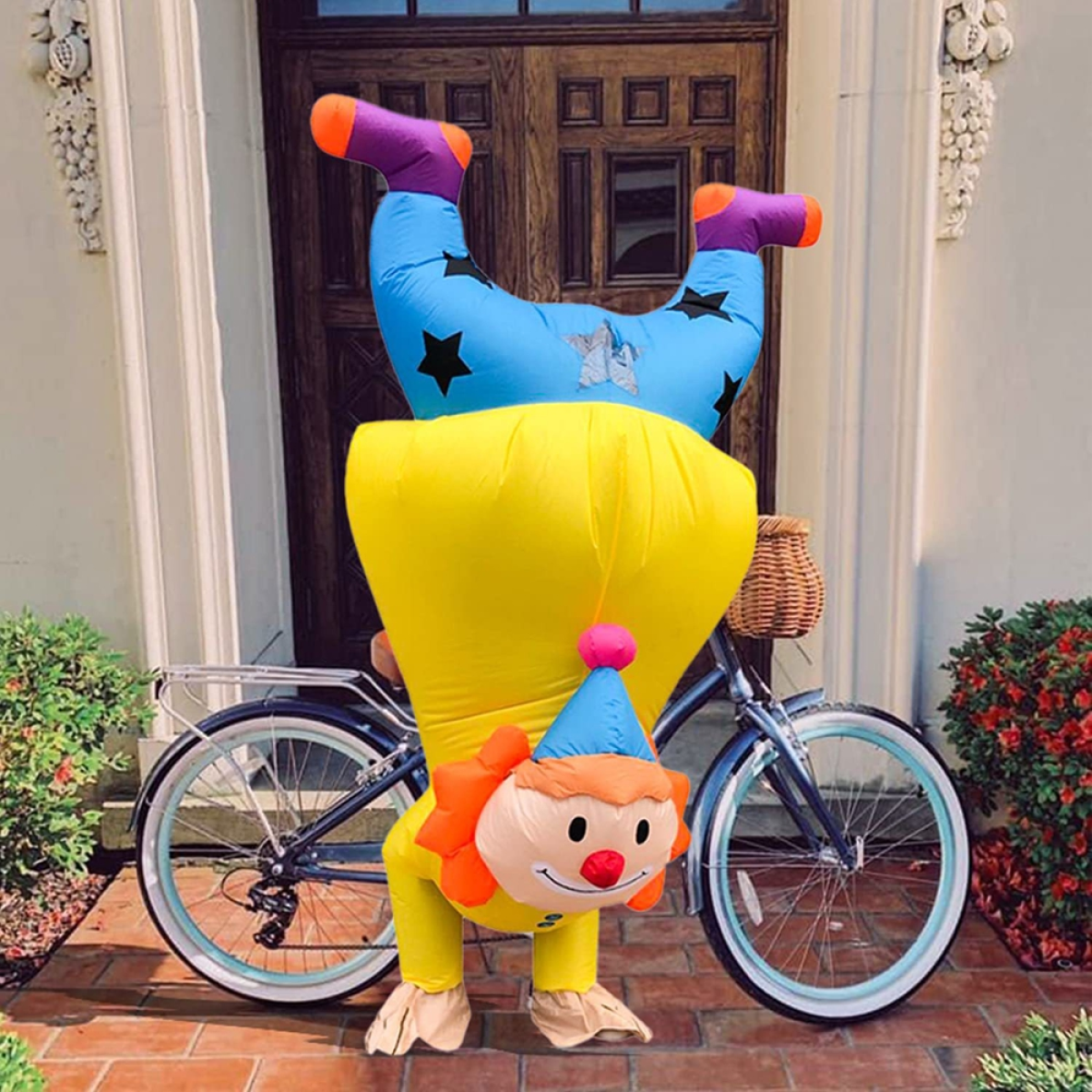 Christmas Inflatable Clown Costume Christmas Party Clown Blow-up Costume/Christmas Decor for Adult/Christmas Parade (Clown)