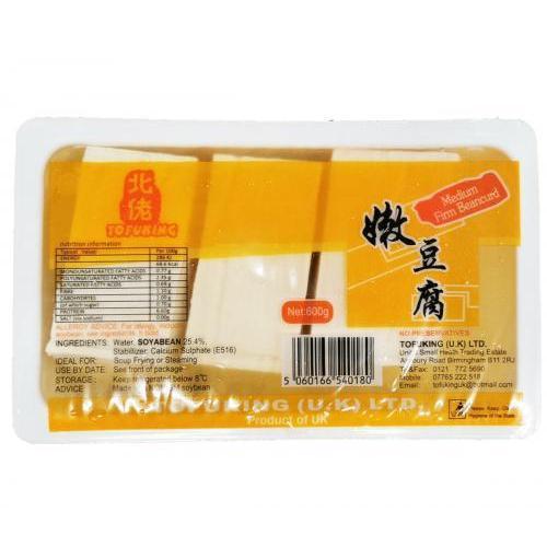 Fresh TOFUKING Medium Firm Beancurd (Tofu) 600g