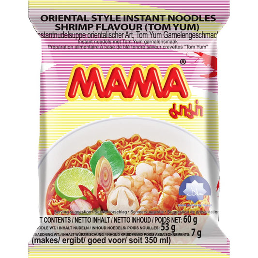 MAMA Instant Noodles Shrimp Tom Yum Flavour 60g