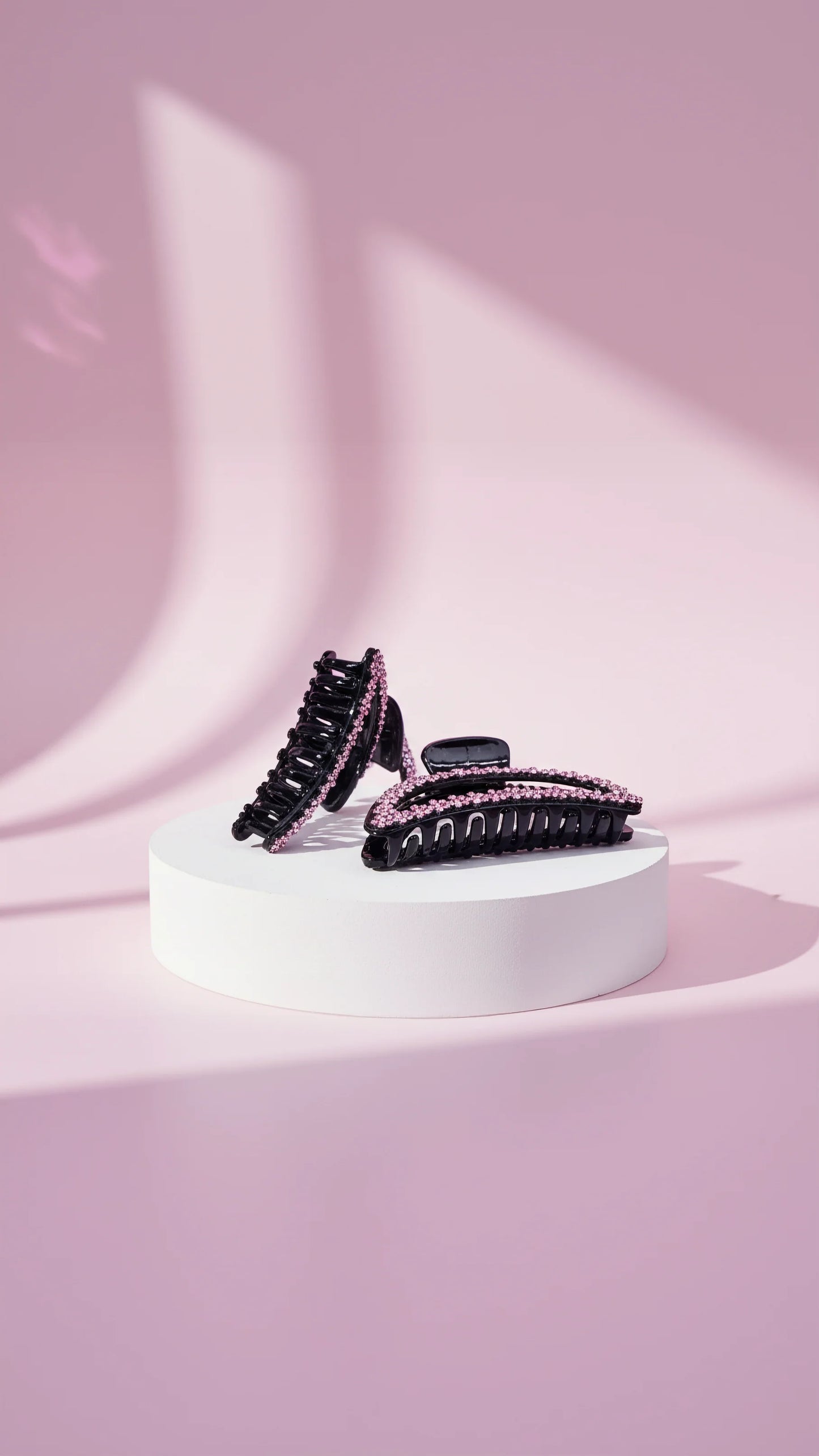 Flower Crystal Hair Clamps Pack of 12