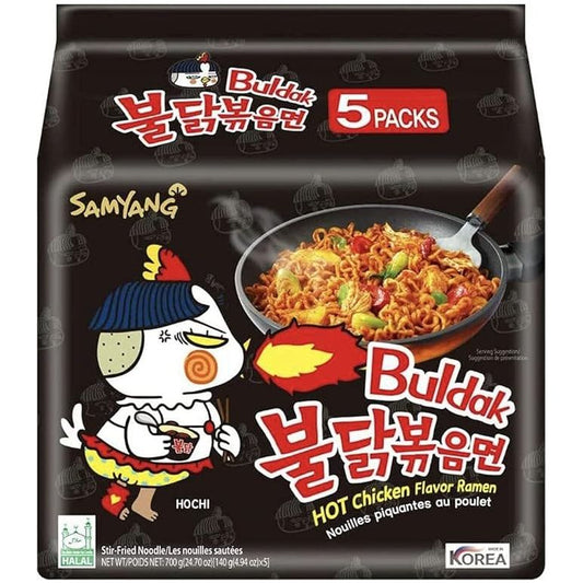 SAMYANG Buldak Hot Chicken Flavour Ramen Original 5PKS