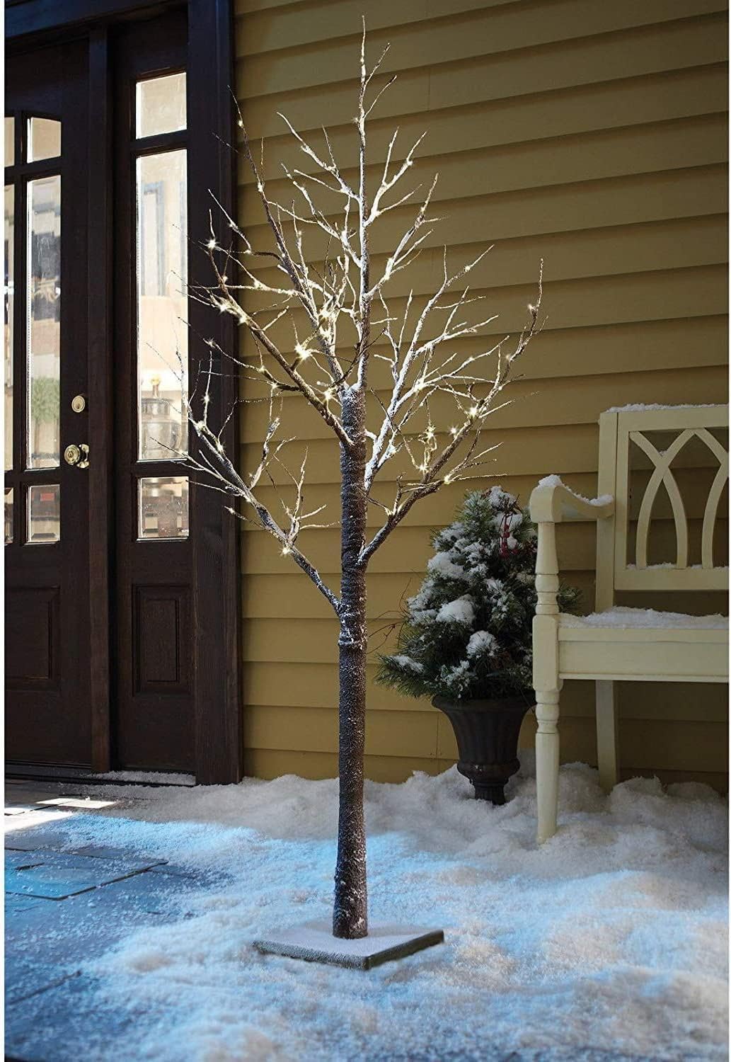 Christmas LED Twig Tree Snow Effect Decoration