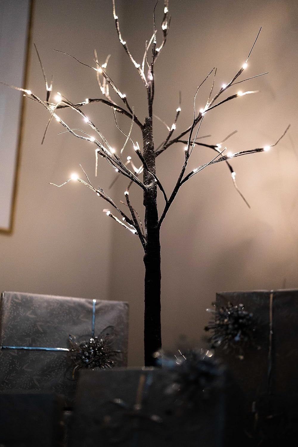 Christmas LED Twig Tree Snow Effect Decoration