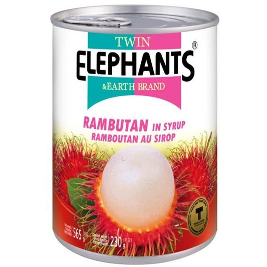 TWIN ELEPHANTS Rambutan In Syrup (Whole) 565g
