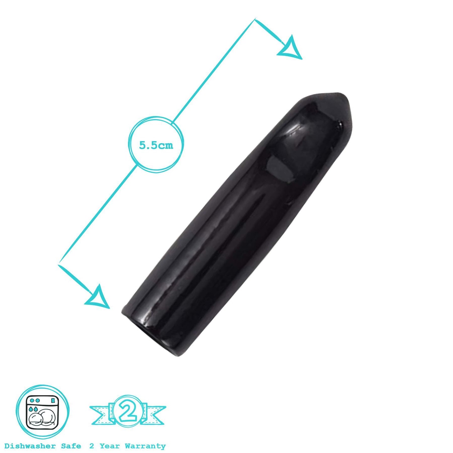 Olive Oil Bottle Pourer Dust Caps - Black - Pack of 10