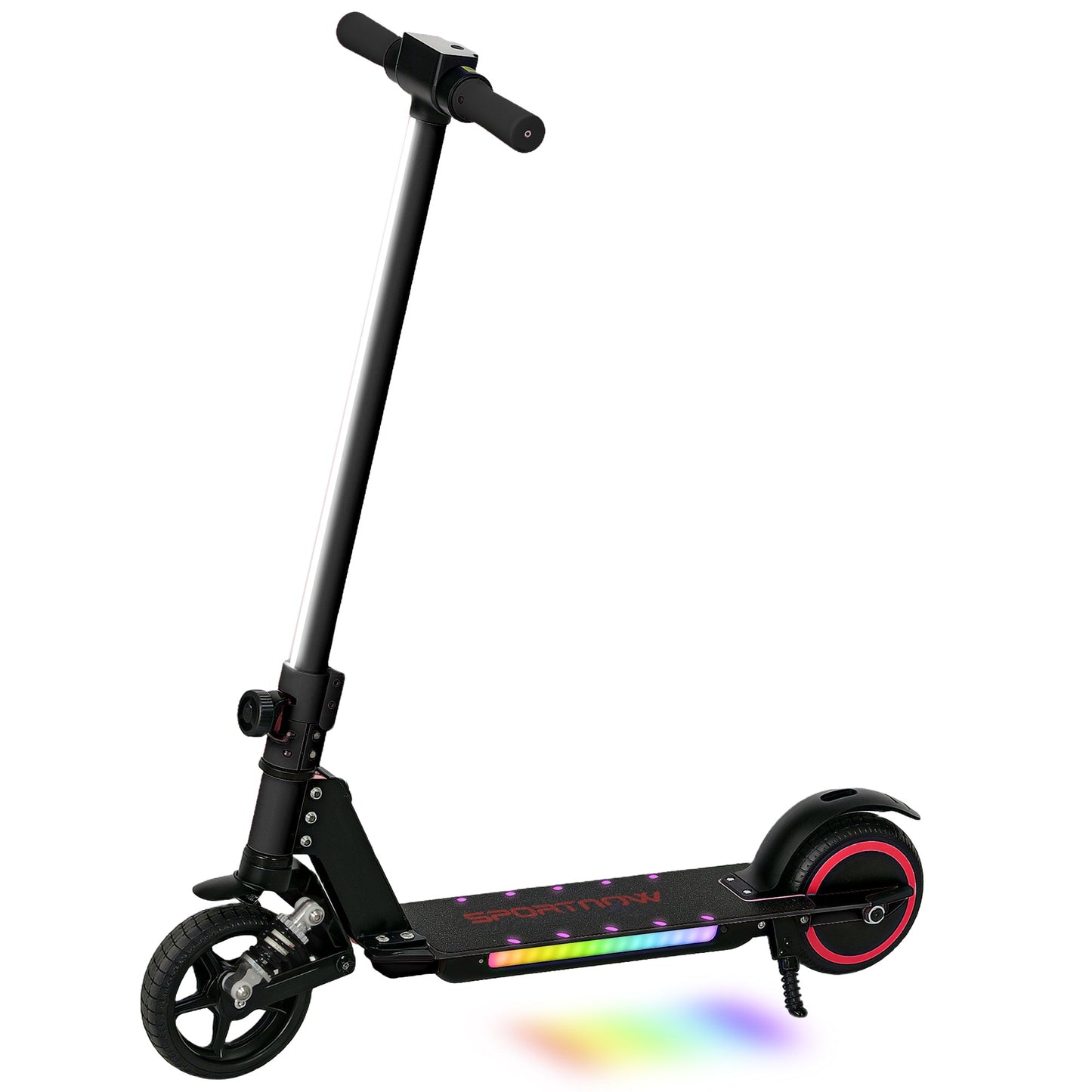 SPORTNOW Folding Electric Scooter w/ LED Lights and Display