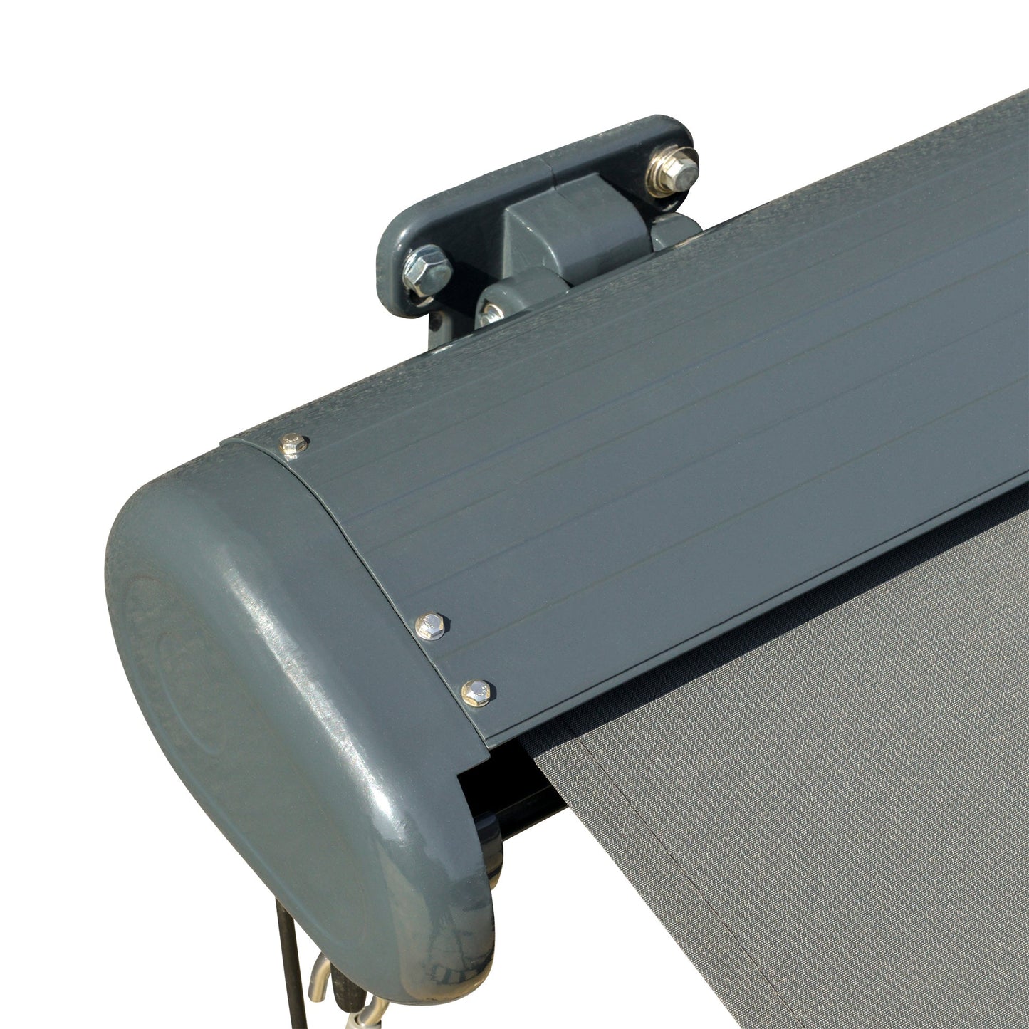 Cassette Electric Manual Awning Door Window Retractable Canopy w/ R/C & LED 300W x 0-250D cm