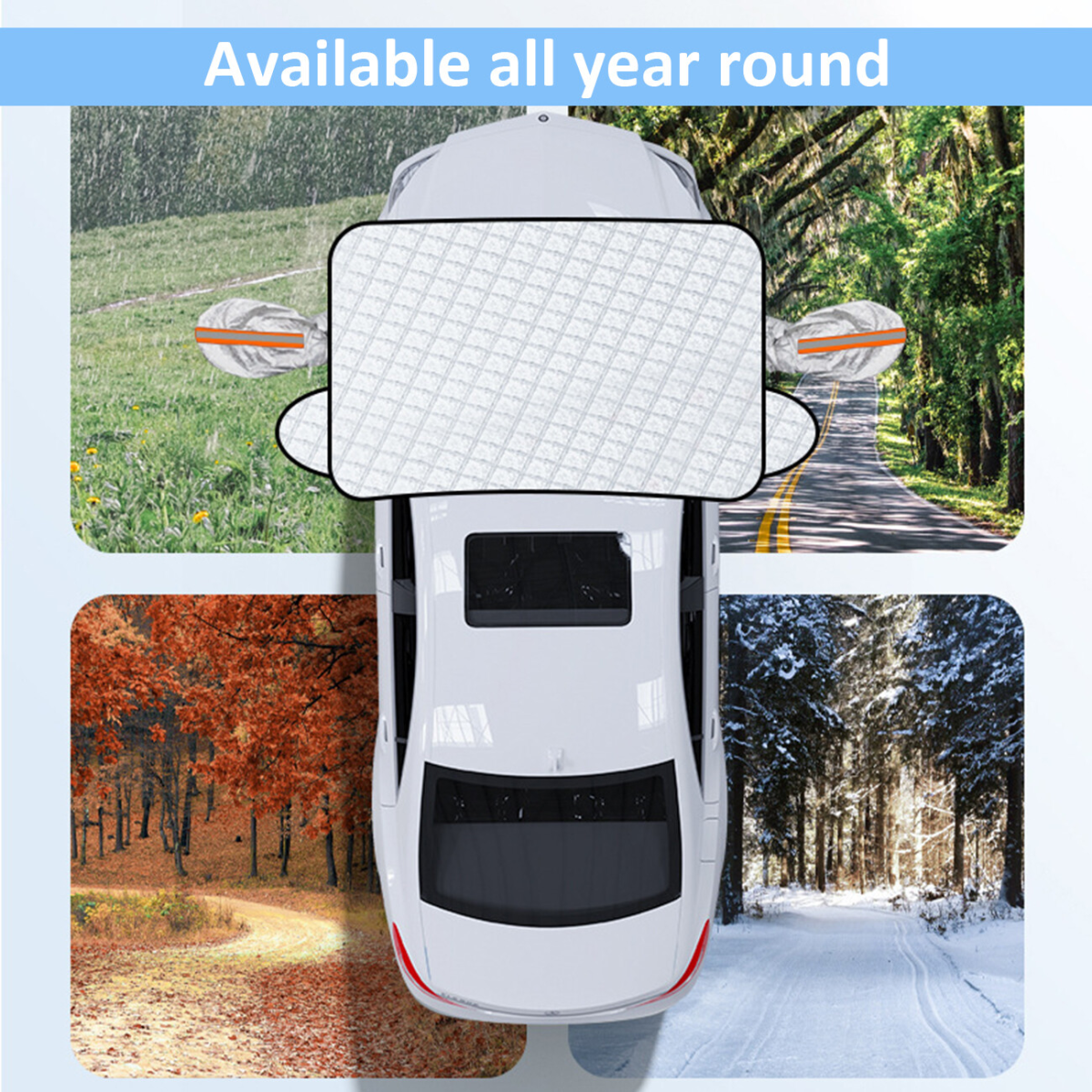 Car Windshield Cover Magnetic Windscreen Snow Cover Car Front Window Sun Shade