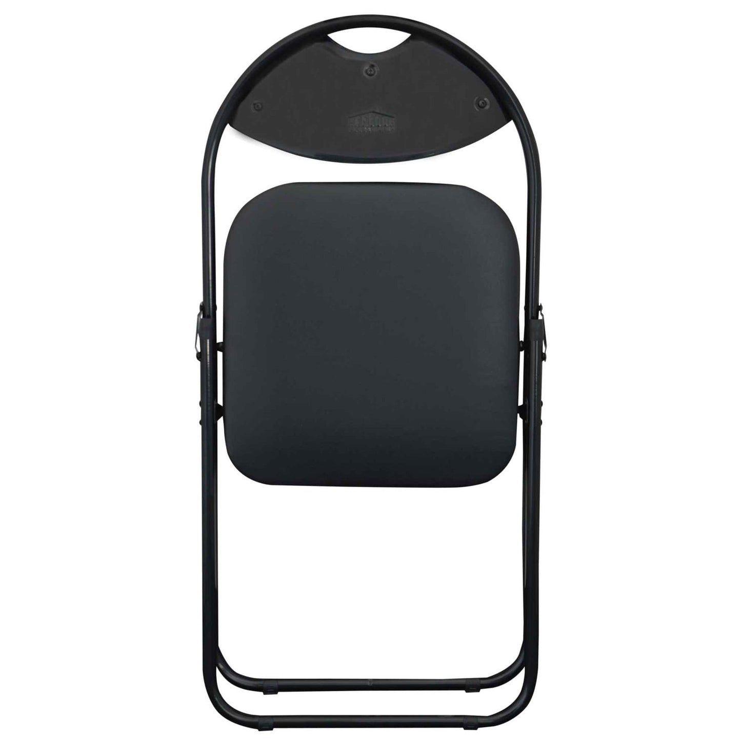 Black Curved Black Framed Padded Folding Chair - Pack of Six