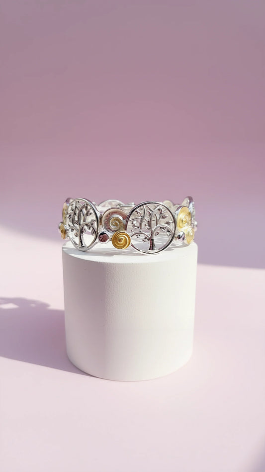 Tree Of Life Stretchy Link Bracelet