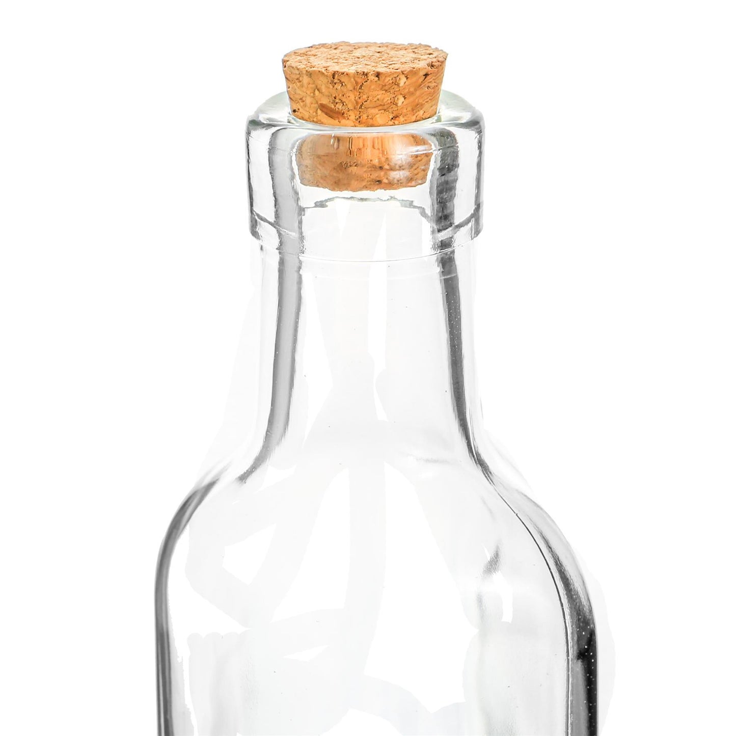 500ml Glass Olive Oil Pourer Bottle with Cork Lid