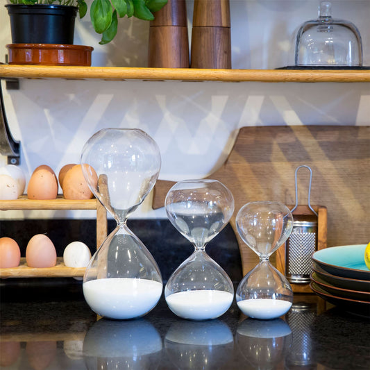3pc Glass Sand Timer Set - 3 Sizes