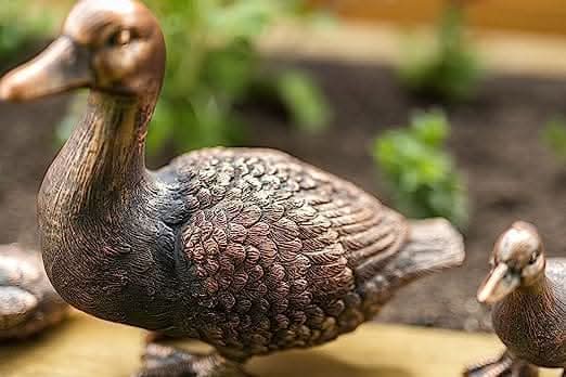 Set of 4 Resin Duck Ornaments Duck Family Figurines
