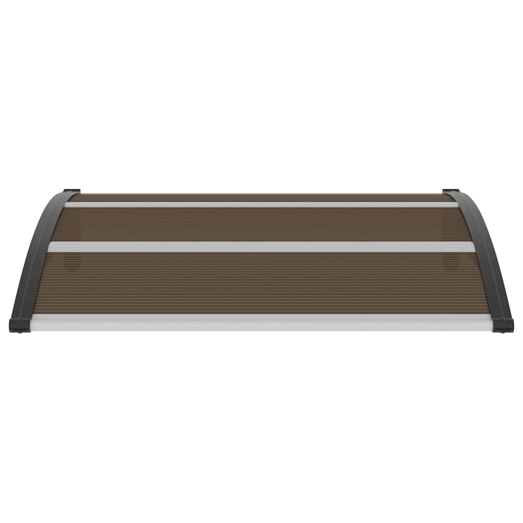 Door Canopy Black 120x100 cm PC