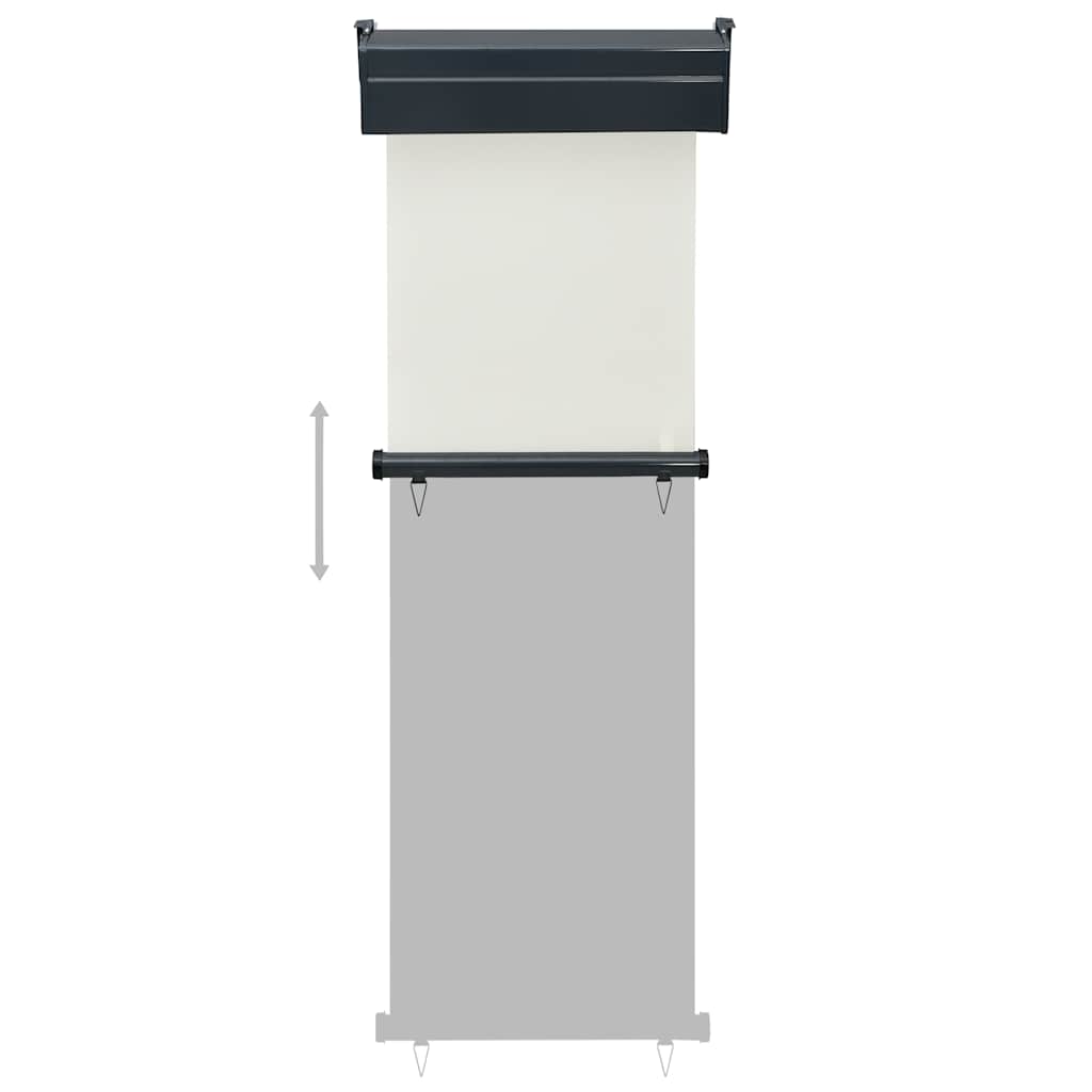 Balcony Side Awning 65x250 cm Cream