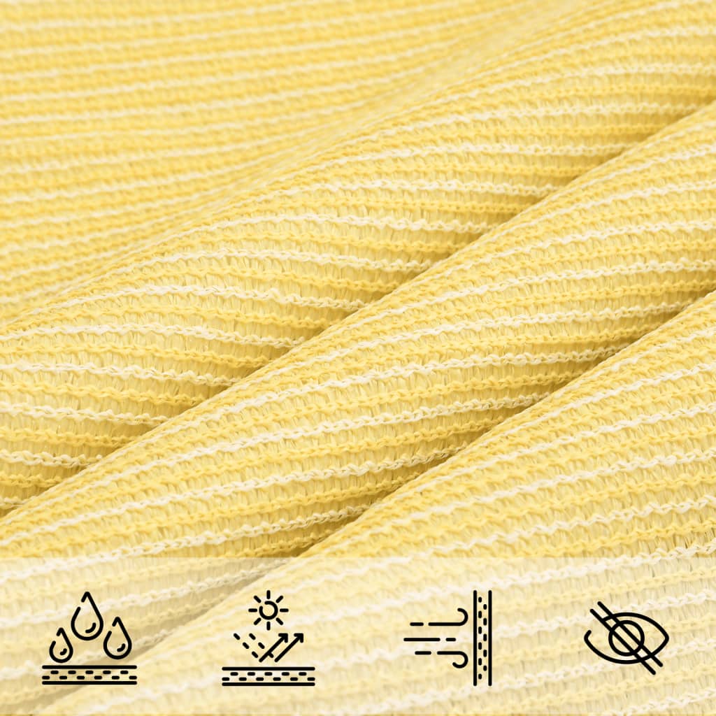 Sunshade Sail 160 g/m² Beige 5x7 m HDPE